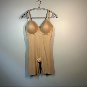 Spanx red hot bodysuit shape wear size XL crotchless